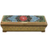 Wooden Pencil Box Handcrafted with Persian Khatamkari Art Ronak