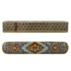 Wooden Pencil Box Handcrafted with Persian Khatamkari Art Tazhib