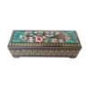 Wooden Pencil Box Handcrafted with Persian Khatamkari Art Tina