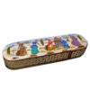 Wooden Pencil Box Handcrafted with Persian Khatamkari Art Mina