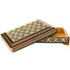 Persian Wooden Playing Card Box - Khatam Enameled Dorra