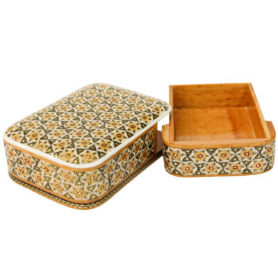 Persian Wooden Playing Card Box – Khatam Enameled Hana