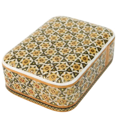 Persian Wooden Playing Card Box – Khatam Enameled Hana