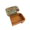 Wooden Business Card Box Inspired by Persian Khatamkari Art Maktab