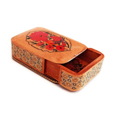 Persian Wooden Playing Card Box – Khatam Enameled Raha