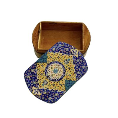 Persian Wooden Playing Card Box – Khatam Enameled Raya