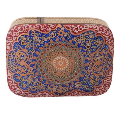 Persian Wooden Playing Card Box – Khatam Enameled Roya