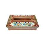 Handcrafted Persian Wooden Tissue Box Cover – Khatamkari Arta