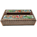 Handcrafted Persian Wooden Tissue Box Cover – Khatamkari Chavosh