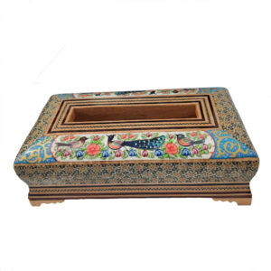 Khatamkari Tissue Box Holder Model Ghazal