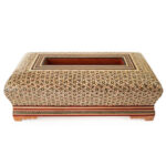 Handcrafted Persian Wooden Tissue Box Cover – Khatamkari Javaneh