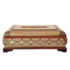 Handcrafted Persian Wooden Tissue Box Cover – Khatamkari Sepid
