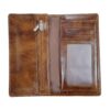 Persian Leather Long Wallet for Men with Kohan Design