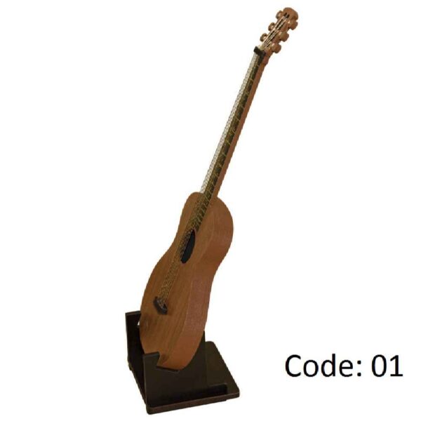 Tom Araya Miniatur Gitarre - Handgefertigte Musik Deko 25 Cm Mit Display Ständer