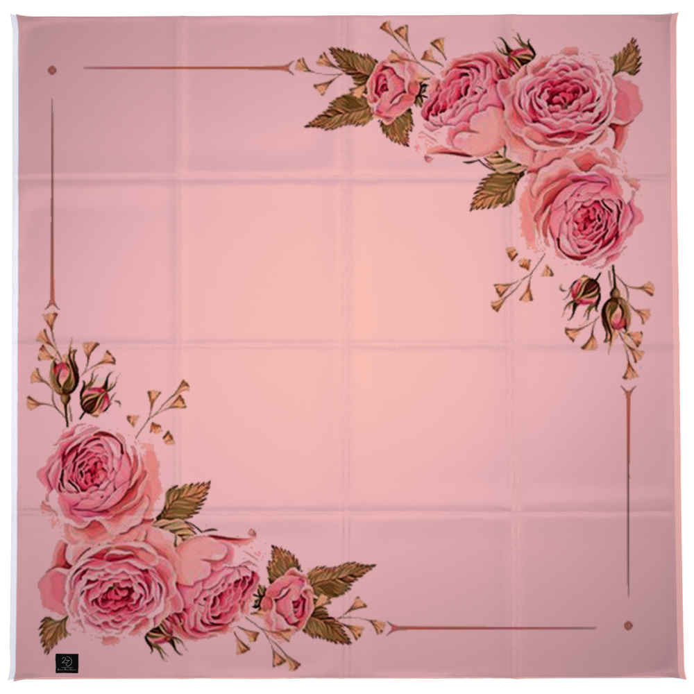 Floral Print Summer Scarf for Women - Luxe and Vibrant Rose Design