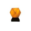 Persian Diamond Salt Lamp - Handcrafted Bita Design with Wooden Base