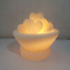 Persian Bowl Salt Lamp - Love Model with Heart-Shaped Salt Chunks