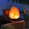 Persian Glow Salt Lamp - Handcrafted with Wooden Base (Tina Model)