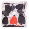Silk Mini Scarf for Women - Artistic Luxe & Vibrant Design Zaghak