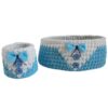 Set of 2 Crochet Storage Baskets Yarn Model Dina
