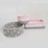 Set of 3 Crochet Storage Baskets Yarn Model Baby