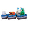 Set of 3 Crochet Storage Baskets Yarn Model Darya