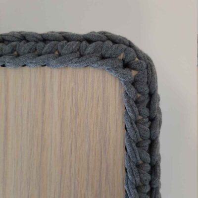 Set of 3 Crochet Storage Baskets Yarn Model Flower