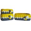 Set of 3 Crochet Storage Baskets Yarn Model Laya