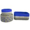 Set of 3 Crochet Storage Baskets Yarn Model Sina
