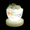 Islamic Bowl Salt Lamp Handcrafted with Wa In Yakad Verse Calligraphy