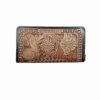 Persian Leather Long Wallet for Women with Alma Design