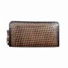 Persian Leather Long Wallet for Women with Hasiri Design