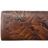 Persian Leather Long Wallet for Women with Jahan Design