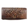 Persian Leather Long Wallet for Women with Jahan Design