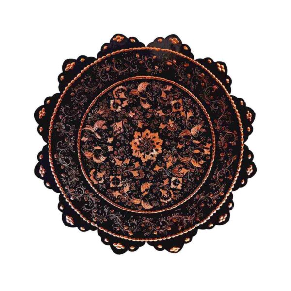 Persian Decorative Copper Engraved Wall Plate Farima