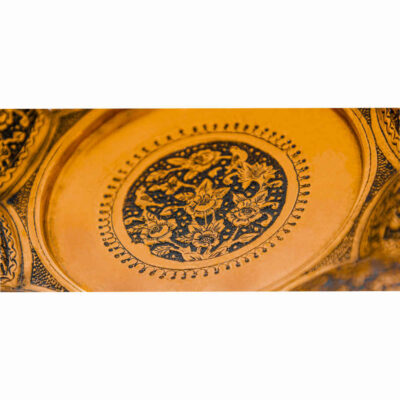 Persian Decorative Copper Engraved Wall Plate Rima