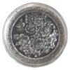 Persian Decorative Copper Engraved Wall Plate Rose Flower