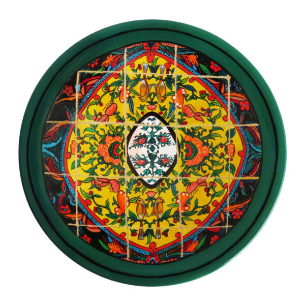 Persian Decorative Pottery Wall Plate Hand-Painted Tile