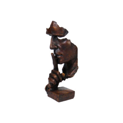 Decorative Silence Figurine Sculpture – Serene Meditation Art