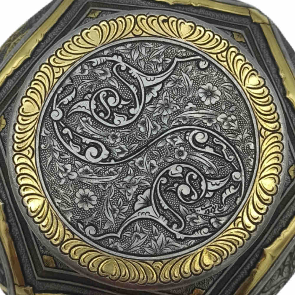 Handcrafted Persian Brass Sugar Bowl with Lid – Traditional Engraved Norozi