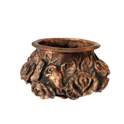 Handcrafted Persian Engraved Copper Sugar Bowl  3D