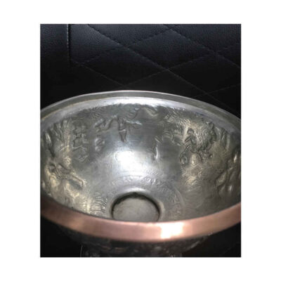 Handcrafted Persian Engraved Copper Sugar Bowl Ahoo
