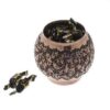 Handcrafted Persian Engraved Copper Sugar Bowl Nil