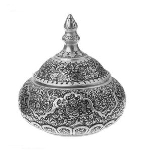 Engraved Persian Copper Sugar Bowl Model Nima