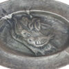 Decorative Copper Tray Hand-Engraved with Persian Artisanal Barjasteh