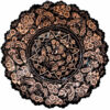 Decorative Copper Tray Hand-Engraved with Persian Artisanal Honar