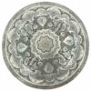 Decorative Copper Tray Hand-Engraved with Persian Artisanal Tazhib