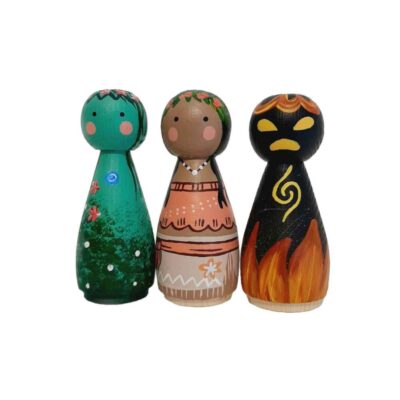 Handmade Wooden Peg Dolls – Dream Theme | Whimsical Wooden Figures