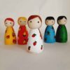 Handmade Wooden Peg Dolls - Fruity Family | Whimsical Wooden Figures