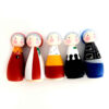 Handmade Wooden Peg Dolls - Grandmas | Custom Wooden Figurines